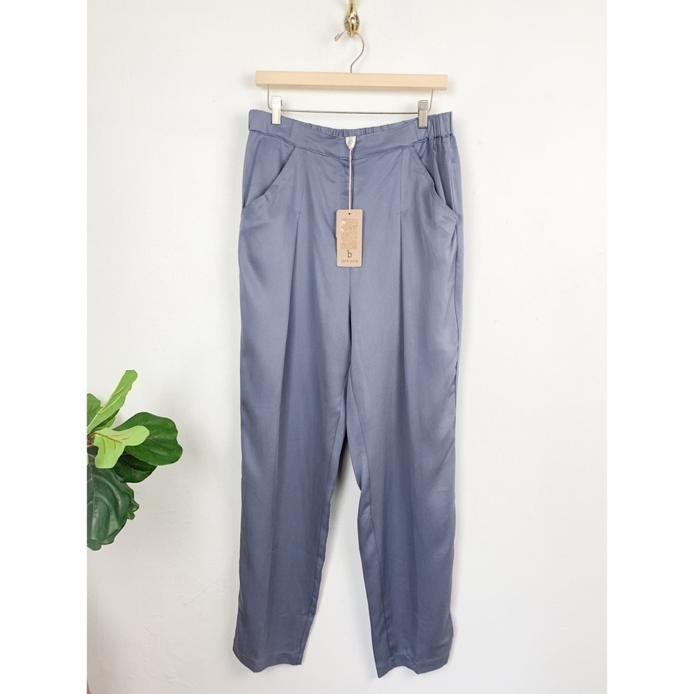 NWT B New York Women’s Lyocell Deep Slate Gray Trousers Sz 14